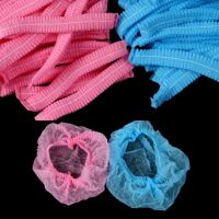 10Pcs Disposable Hair Head Covers Net Bouffant Dustproof Anti Dust Caps Breathable Shower Bathing Hats Kitchen Industrial