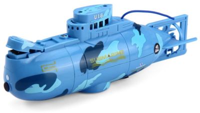 ZT 40MHz 3CH RC Racing Submarine with Water Resistance Remote Control เรือดำน้ำบังคับวิทยุพร้อมรีโมทคอนโทรลกันน้ำ (สีฟ้า)