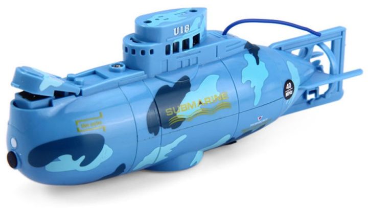 zt-40mhz-3ch-rc-racing-submarine-with-water-resistance-remote-control-เรือดำน้ำบังคับวิทยุพร้อมรีโมทคอนโทรลกันน้ำ-สีฟ้า