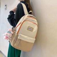 [COD] New style middle and high school students large-capacity schoolbag mens backpack version of the simple women