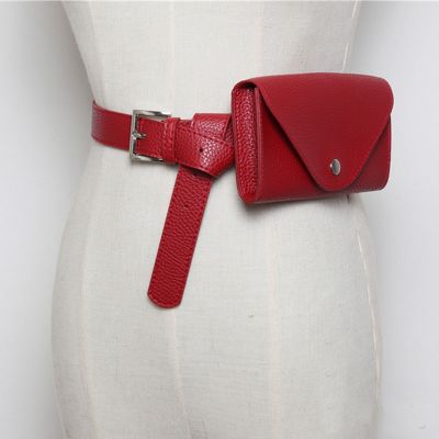 【YF】 New Waist Bag PU Leather Fanny Pack Femal Belt Phone Pouch Small Chest Bags Vintage Women Messenger wallet C28