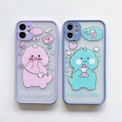 เคสขอบสีการ์ตูน สวยๆเคสกันรอยกล้อง 11/ 7Plus / 8Plus/11Promax 6/6S 7/8/SE(2020) 6Plus 11Pro x/xr/xsmax#825