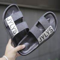 Personality Casual Slippers รองเท้าแตะสีดำ สไตล์ญี่ปุ่น รองเท้าแตะเกาหลี รองเท้านักเรียน men home sandals