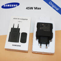 Samsung Asal PD PPS 45W PD PPS ที่ชาร์จความเร็วสูงปรับตัวได้ดี EP-TA845อะแดปเตอร์ติดผนังยุโรปสำหรับ GALAXY Note 20 10 S20 S22 A34 S23 M54มาก