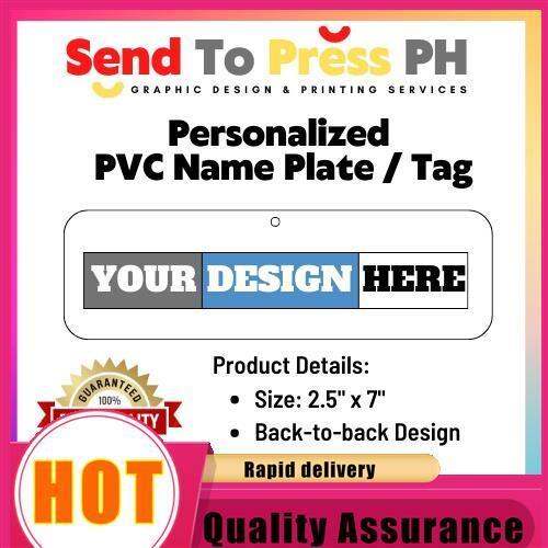 Personalized PVC Name Plate / Name Tag for Kids Lazada PH
