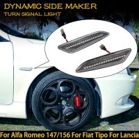 2x LED Dynamic Side Marker Light Arrow Turn Signal Blinker Lamps For Alfa Romeo 156 147/Fiat Tipo/Lancia Delta 3 Ypsilon