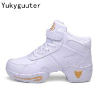 hot【DT】 Shoes Woman Ladies Soft Outsole Jazz Sneakers Leather Breathable Female Dancing Sport