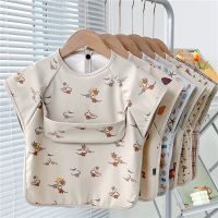 【DT】hot！ Infant Sleeveless Bib Baby Feeding Accessories Kids Apron Bibs Newborn Burp Cloths for Children Smock