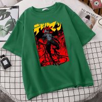 Japan Anime Debiruman Cool Devilman Crybaby Print T-Shirt Mens Summer Casual nd Oversized T Shirt Harajuku Streetwea