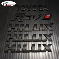 Toyota revo รีโว่ รถรีโว่ 1 ชุด (5 ชิ้น) ป้ายโลโก้ สติ๊กเกอร์ 3D แต่งรอบคัน สำหรับ Toyota Hilux REVO โตโยต้า ไฮลักซ์ รีโว่ สีดำด้าน รถREVO โตโยต้ารีโว่ รีโว้ อะไหล่ ของแต่งรถ