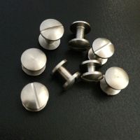 สแตนเลส4/5/6/7/8มม. Arc Stud ชิคาโกสกรูปุ่มสายพาน Dia.8mm หัวหมุดติดหนัง Diy