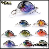 WUXU ลายเพ้นท์สี เหยื่อตกปลาขนาดเล็ก Wobblers crankbaits ตะขอสามชั้น เหยื่อจมวิบ ร้อนแรงมาก การสั่นสะเทือน เหยื่อล่อตกปลา อุปกรณ์ตกปลาสำหรับตกปลา