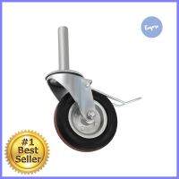 ลูกล้อยางแบบมีเบรค BY TORA 6 นิ้ว 1 ชิ้น สีดำSWIVEL SCREW BRAKE RUBBER CASTER WHEEL BY TORA 6IN BLACK **ด่วน สินค้าเหลือไม่เยอะ**