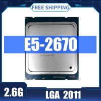 ใช้เกือบใหม่ Intel Xeon E5 2670 2.6GHz 20M แคช8.00 GT/S LGA 2011 SROKX C2 E5-2670แปด-Core ซีพียูตั้งโต๊ะโปรเซสเซอร์ X79 Motherboed