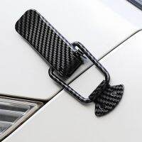 New 2pcs Car modification rear trunk pull buckle fixed pull buckle bumper carbon fiber lock repair gap decoration