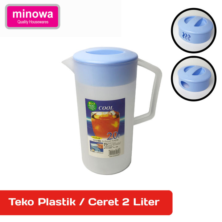 Minowa Ceret Plastik Teko Plastik 2 Lt Tempat Air Minum Plastik Lazada Indonesia 0690