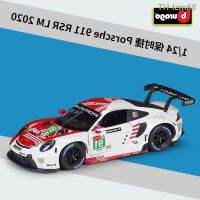 ? โมเดลรถ ของขวัญสำหรับเด็ก Than the high share of porsche 911 RSR race 2020 simulation alloy model car finished toys with base