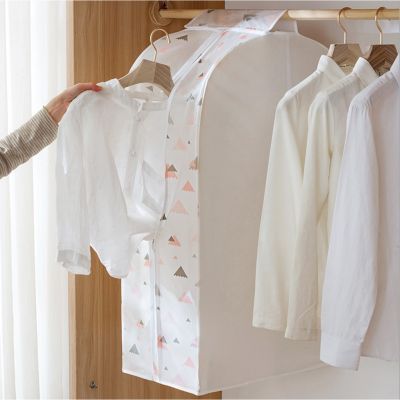 Garment Bag Protector Cute Cat Print Clothes Dust Cover Hanging Wardrobe Organizer Suit Dust Proof Bag Waterproof Clothes Storage Bag