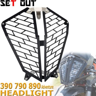 For 390 790 890 Adventure R S 2020 2021 Motorcycle Accessories Transparent Headlight Protector Head Lights Grille Guard Cover