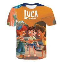 Summer New Disney Luca T-Shirts Cartoon Anime 3D Print Streetwear Men Women Fashion Oversized T Shirt Kids Boys Girls Tees Tops