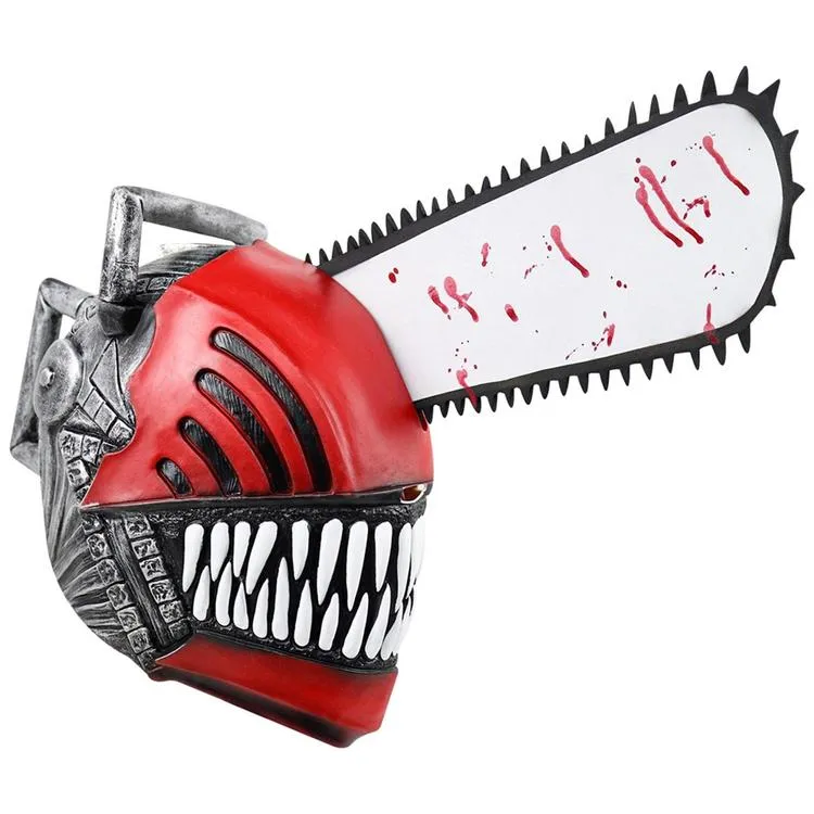 Anime Chainsaw Man Reze Helmet Role Saw Bomb Masks Sickle Denji Saw Cosplay  Halloween Games Cyber Can Wear Accessories Props Toy - Cosplay Costumes -  AliExpress
