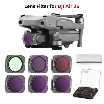 ดั้งเดิม! ตัวกรองแสงสำหรับกล้องตัวกรอง DJI Air 2S UV CPL กล้อง ND8มืออาชีพ ND32 ND16 ND64กรองเลนส์โพลาไรซ์สำหรับ MAVIC Air 2S อุปกรณ์เสริม