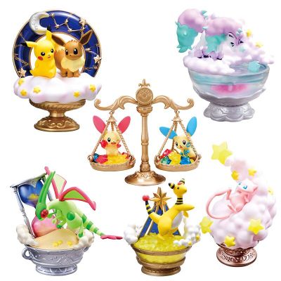 TAKARA TOMY ของเล่น&nbsp;โปเกมอน Pikachu Espeon Ponyta Flygon Mewampharos Plusle Minun อนิเมะโมเดลฟิกเกอร์สะสมตุ๊กตาของขวัญเด็ก