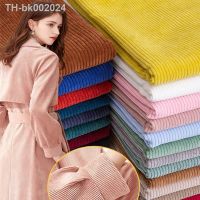 ▨▩℗ Thickened Corduroy Fabric By The Meter for Shirts Clothing Dresses Sewing Plain Black White Cloth Textile Diy Soft Winter Drape