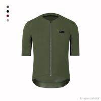 【hot】❈  SPEXCEL 2021 New Coldback Fabric UPF 50  Aero Short sleeve Jerseys Seamless No collar design zipper pocket green