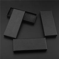 Paper Gift Box Festival Party Exquisite Blank Carton Black Card Packaging Box For Keychains Storage Packaging Jewelry Box Z007