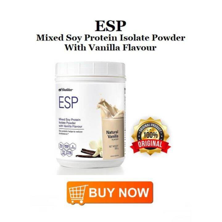 SHAKLEE ESP Mixed Soy Protein Isolate Powder with VANILLA Flavour (850g
