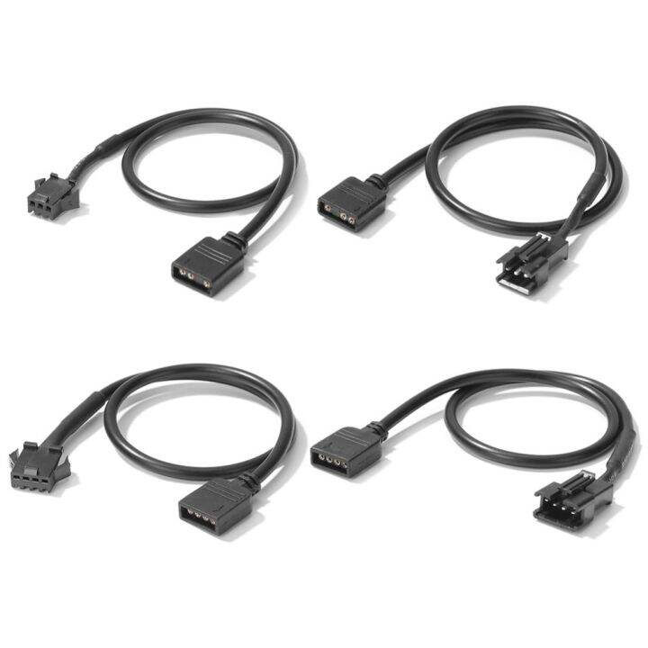 MELON Black 30cm 12V 4 Pin Extension Cable Socket Compatible