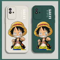 เคส Realme Narzo 50A 50i Case เคสซิลิโคนเหลวการ์ตูน Luffy การ์ตูน Luffys Flocking ฝาครอบโทรศัพท์ป้องกัน