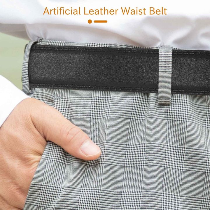 luxury-mens-leather-automatic-ribbon-waist-strap-belt-without-buckle-black