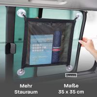 ▲ Suction Cup Car Organizer Hanging Bag Windows Car Net Pocket Storage Bag Roof Luggage Net Storage Net Car Interior Accessories