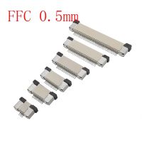 10Pcs/lot FFC 0.5mm Pitch Socket for Flat Cable 4P 6P 8P 10P 12P 14P 16P 18P 20P 24P 26P 30P 32P 34P 40P 50P 60Pin FPC Connector