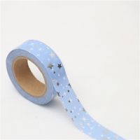 15mm*10m Silver Star Festival Washi Tape Adhesive Tape DIY Scrapbooking Sticker Label Masking Tape Pendants