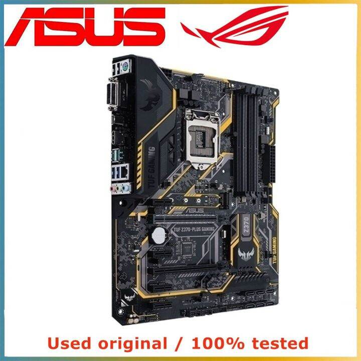 สำหรับ-asus-tuf-z370-plus-เมนบอร์ดคีย์บอร์ดเกม-lga-1151-ddr4-64กรัมสำหรับเมนบอร์ดคอมพิวเตอร์ตั้งโต๊ะ-z370-intel-m-2-nvme-pci-e-3-0-x16