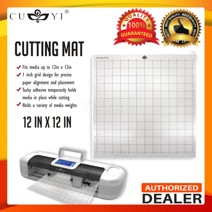 Replacement Cutting Mat Transparent Adhesive Mat with Measuring Grid 12 * 12 Inch for CUTTER