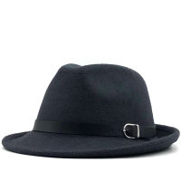 New Fashion wool white fedora hats for men women Jazz cap casual sun top hat Autumn travel billycock hat