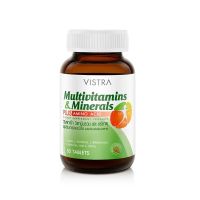 VISTRA Multivitamins &amp; Minerals plus Amino Acid 30เม็ด / 50 เม็ด วิสทร้า มัลติวิตามิน และ แร่ธาต ผสม กรดอะมิโน