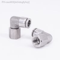 1/8 1/4 3/8 1/2 BSPP Female 90 Deg Elbow Pneumatic 304 Stainless Steel Push In Quick Connector Release Air Fitting Hombrew