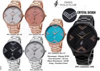 Paris Polo Club นาฬิกาข้อมือผู้หญิง สายสแตนเลส รุ่น PPC-220620L,PPC-220620L-RG-CY,PPC-220620L-BK,PPC-220620L-WE