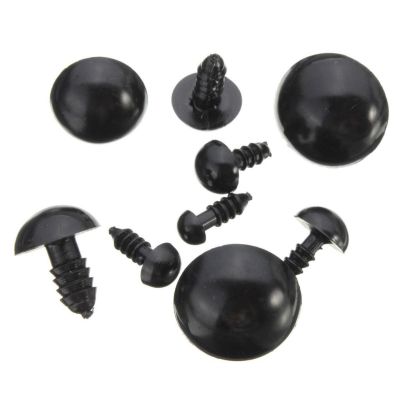 10pcs 5-24mm Dolls accessories black plastic safety eyes teddy beardollstoys animal eye DIY crafts