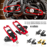 รถจักรยานยนต์ CNC ซ้ายและขวาอลูมิเนียมโซ่ Adjusters กับ Catena ขดลวด Tensioners สำหรับฮอนด้า CBR650R CB650R 19-20 CBR650F 14-16