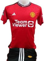 เสื้อบอลกีฬาผู้ชายทีมสโมสรฟุตบอลทีมแมนเชสเตอร์ยูไนเต็ด/Manchester United รุ่นปี 2023-2024 แห้งเร็ว ระบายอากาศได้ ใส่สบาย ใส่ได้ทุกเพศ ทุกวัย