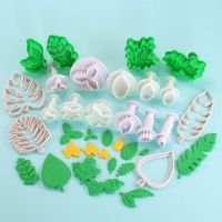 3/4pcs Cute Baking Biscuit Mold Diy Leaf Shape Embossing Cookie Cutter Fondant  Leaf Mold Supply Bread Cake  Cookie Accessories