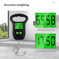 Portable 50kg Hanging Scale with Backlight Electronic Fishing Weights Pocket Digital Scales for Fishing Luggage Kitchen Weight