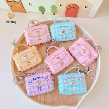 Kawaii Cartoon Anime Cinnamoroll Kuromi My Melody PU Bag Toy Cute Small  Wallet Mini Hasp Ladies Coin Purse Kids Pouch Toy Gift