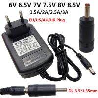 อะแดปเตอร์อะแด๊ปเตอร์แบบแปลงไฟ220V ถึง6V 6.5V 7V 7.5V 8V 8.5V AC DC 6V3A 7V3A 7.5V3A 8.5V3A DC3.5 * 1.35มม. DC3.5MM